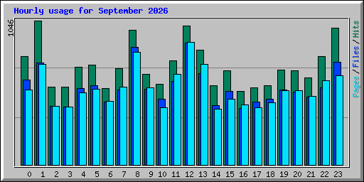 Hourly usage for September 2026